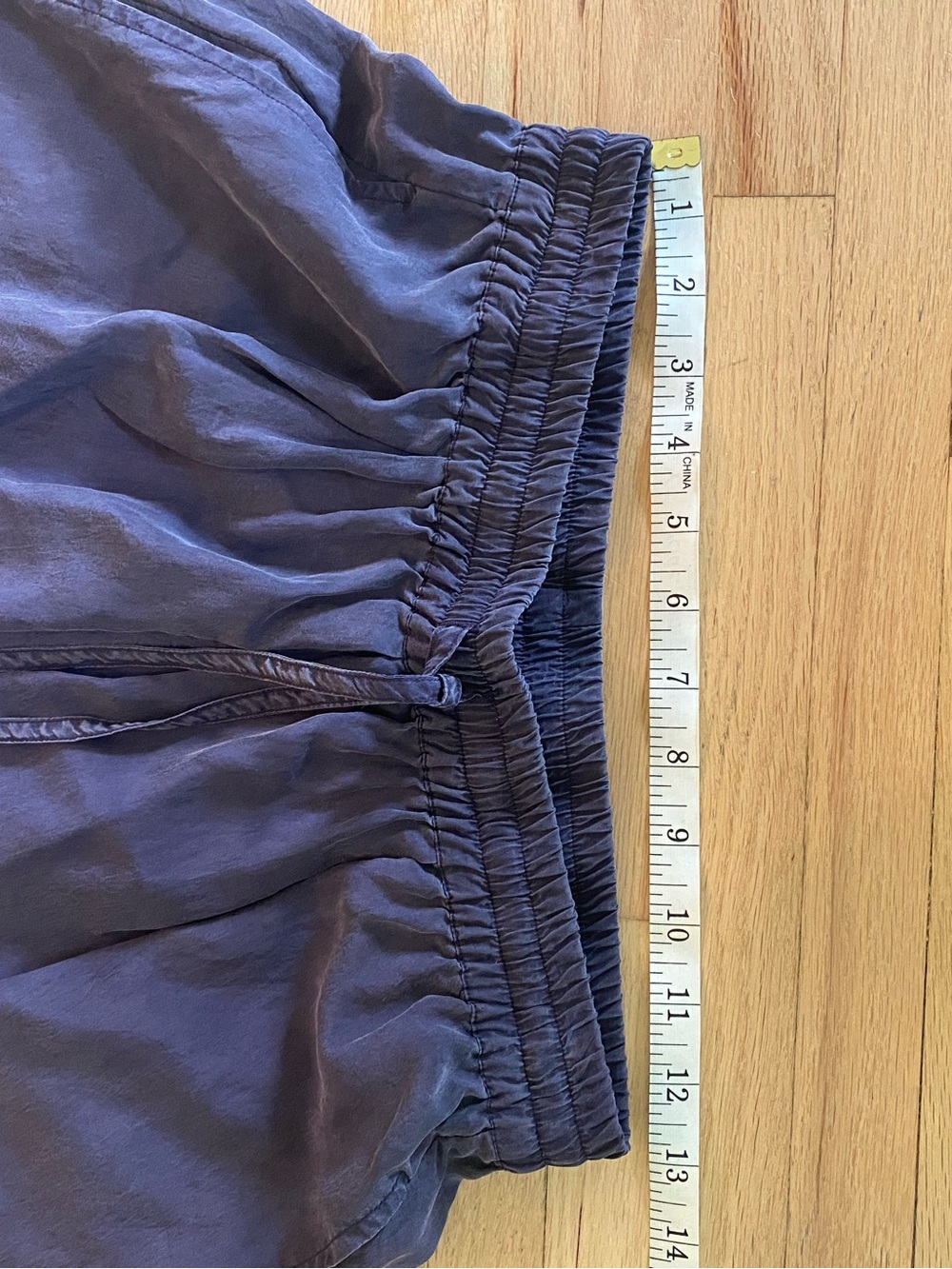 Vintage Fiji sport washable silk athleisure travel Euro summer pull on pants S M - Picture 5 of 5